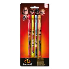 Incredibles 4 Pack Pop Up Pencils